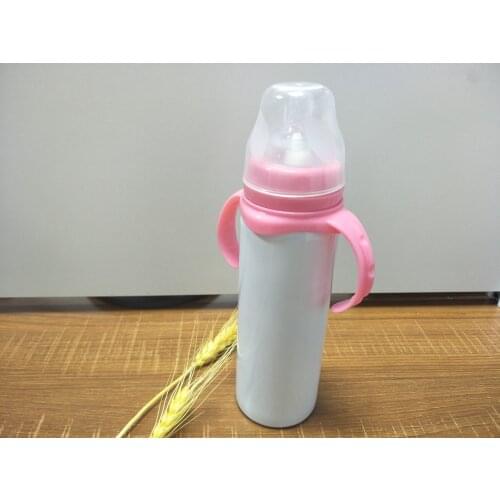 2020 Popular Sublimation Blank Tumbler 8 Ounce Milk Tumbler With Double Wall Vacuum Bottle for Baby Water