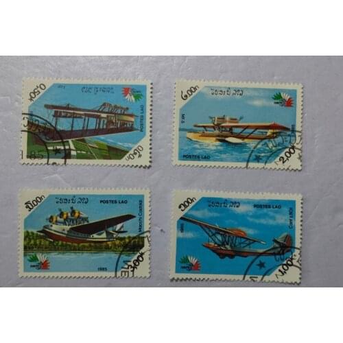 4PCS Lao stamps 1985， Post Stamps Postage Collection