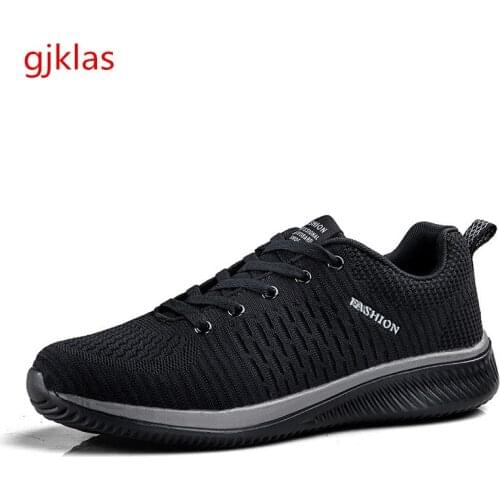 47 Plus Size Sports Shoes Breathable Mesh Sneakers Black Mens Shoes Casual Men Sneakers New Lightweight Streetwear Shoes for Men