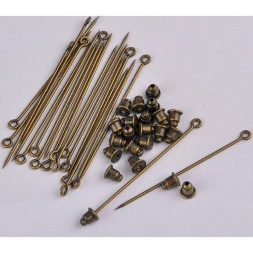 500pcs Antique Bronze Safety Scarf Sweater Pin Jewelry Hijab Pins Muslim Hijab Brooches BPB-06