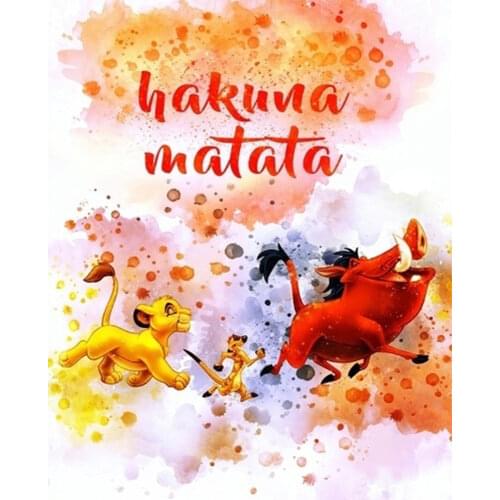 Disney Diamond Painting Cross Stitch 5D Diamond Embroidery The Lion King Picture Rhinestones Art Round Bead Home Decor Gift