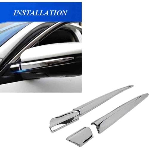 Car Styling 1Pair ABS Chrome Door Rearview Rear View Side Mirror Cover Trim Decoration Fit For Honda Civic 2016 2017