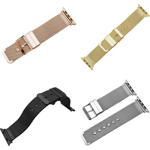 Bold Milan Strap For Apple Watch Band 42/44/38/40mm Stainless Steel Bracelet And Adapter for Apple Watch 5 4 3 2 Watch Band