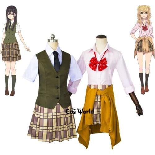 Citrus Aihara Yuzu Aihara Mei Momokino Himeko Taniguchi Harumi Sweater Vest Shirt Dress JK School Uniform Cosplay Costumes