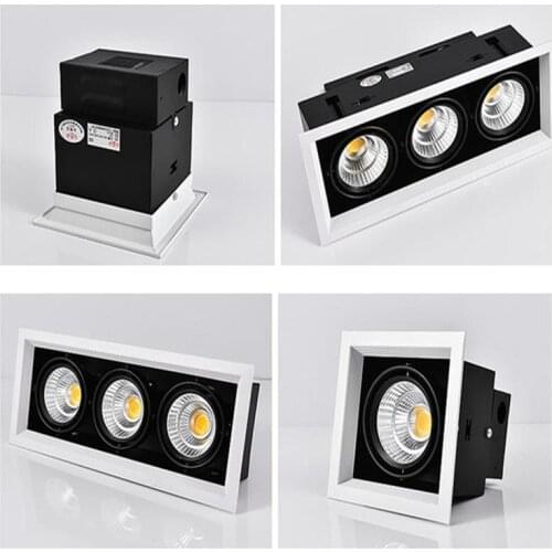 Dimmable Recessed COB LED Downlights 10W 20W 30W LED Ceiling Lamps AC85-265V LED Ceiling Spot Lights Indoor Lighting