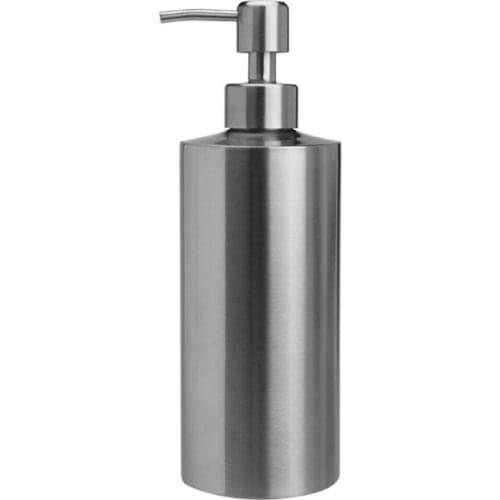 Stainless Steel Pump Soap Lotion Dispenser Shampoo Liquid Bottle Foam Bathroom
