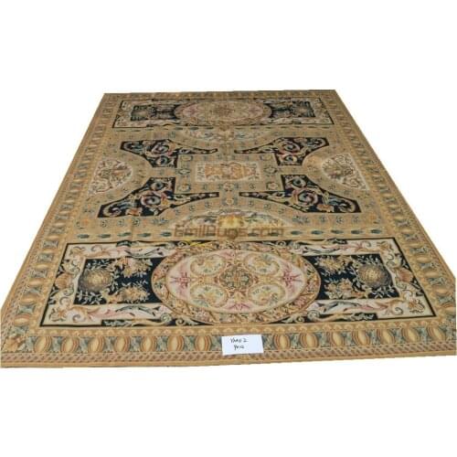 French aubusson rugs floor large home living room 366CMX457CM 12 'X 15' YM02gc156aubyg9