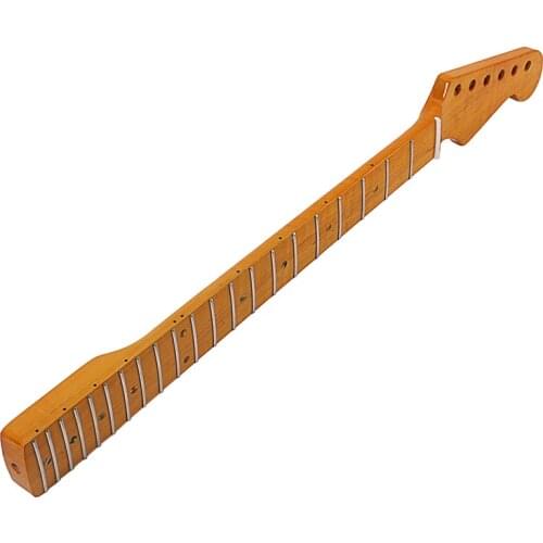 Electric Guitar Neck 21 Fret Abalone Dots Vintage Musical Instrument Replacement Accessories FK88