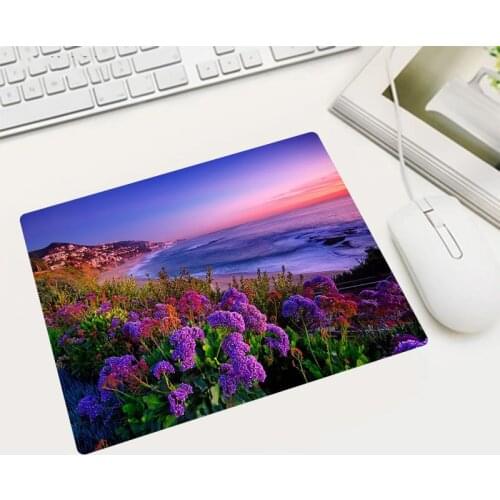 Fresh Scenery Wallpaper Mouse Pad 22X18CM Non-slip Washable Suitable Home Computer Office Pc Can Be Wholesale for Gifts