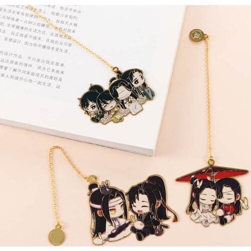 The Untamed Mo Dao Zu Shi Grandmaster of Demonic Cultivation Wei Wuxian Lan Wangji Metal hollowing Bookmark