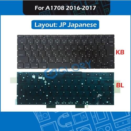 New A1708 Keyboard JP Japanese Layout For Macbook Pro Retina 13" Late 2016 Mid 2017 Japan keyboard + Backlight