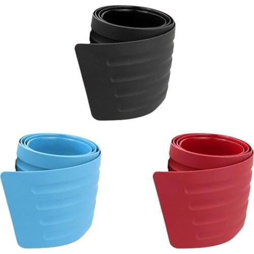 New Car Styling Universal Rear Bumper Protector Silicone Protective Strip Trunk Boot Door Sill Guard Trim Cover Sticker Hot