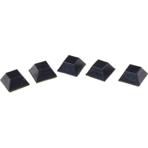 20pcs Durable Black Rubber Chair Floor Protector Non-slip Cabinet Furniture Table Leg Feet Cover Bottom Pads piedini mobili