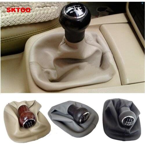 SKTOO for Volkswagen Old Passat B5 shift BOOT shift lever cover manual gear head gear sets mahogany