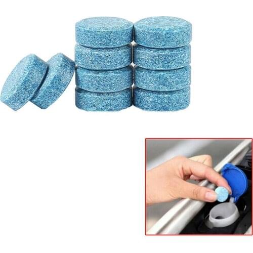 20/50pcs(1Pc=4L) Car Windshield Wiper Glass Washer Auto Cleaner Compact Effervescent Tablets Window Repair Car Accessories
