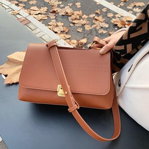 High Quality Women Pu Leather Shoulder Bag Designer Crossbody Bags for Women Fashion Ladies Purses Handbags Casual Messenger Bag