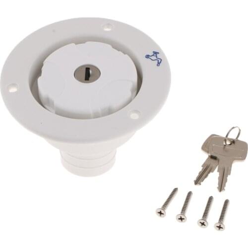 Safety Lockable Fuel Gas Cover Petrol Diesel Filler Anti Theft Tank Cap for RV Camper Trailer