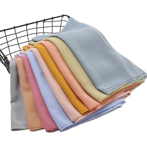 1 Pcs Plain Soft Laser Cut Chain Chiffon Instant Hijab Lady Fashion Scarf Shawls Bufandas Muslim Scarves Wrap Headband 28 Colors