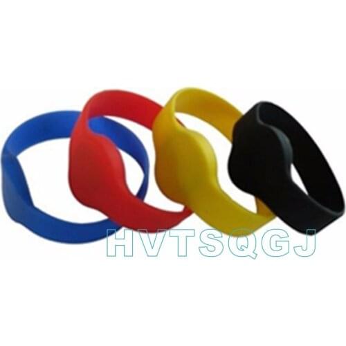 125khz EM4305 RFID silicone wristband,Proximity waterproof Rewritable RFID bracelet,100pcs/lot