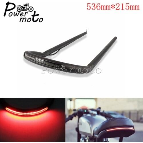 7/8" Motorcycle 536mm Upswept Seat Hoop Frame Loop w/ LED Turn Signals Light Cafe Racer For Harley Honda CB CL CC