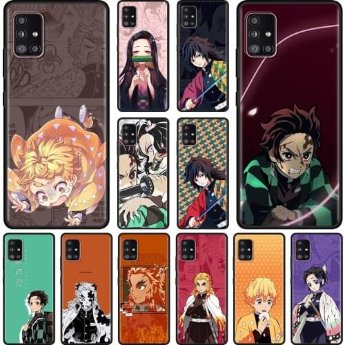 Anime Cartoon Demon Manga Black Shell For Samsung A51 A71 A52 A91 A72 A42 A41 A32 A31 A21s A21 A12 A02s Cover