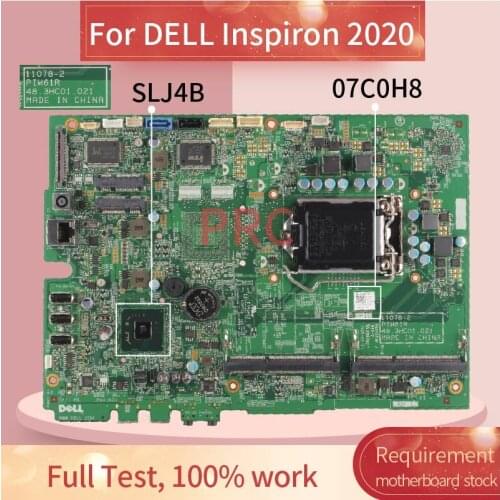 CN-07C0H8 07C0H8 For DELL Inspiron 2020 Notebook Mainboard 11078-2 SLJ4B DDR3 Laptop Motherboard