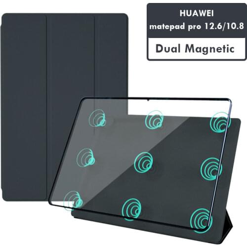 2021 Dual Magnetic Edgeless Case for Huawei Matepad Pro 12.6 10.8 M6 Flip Ultra Thin Cover for Huawei Matepad Pro 10.8 Funda