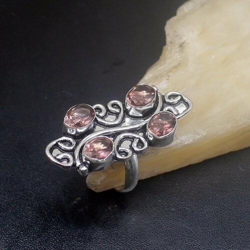 Gemstonefactory Jewelry Big Promotion Single Unique 925 Silver Purple Amethyst Fancy Women Men Gifts Rings 7.5# 20212698