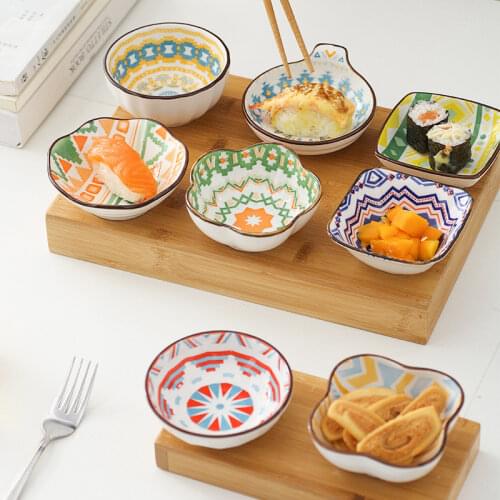 Ceramic Flavor Dish Small Plate Nordic Sauce and Vinegar Seasoning Pickle Snack Dish Vinegar Dish Dipping Dish Soy Sauce Dish