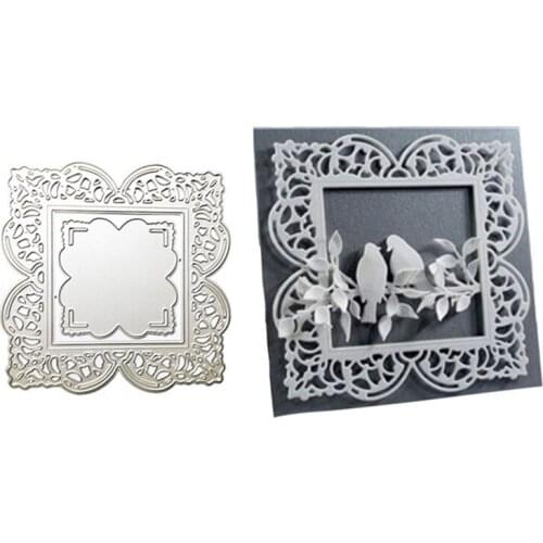 Lace Album Frame Die Fantasy Frame Tag Metal Cutting Dies DIY Clipboard Photo Album Paper Card Production Decoration