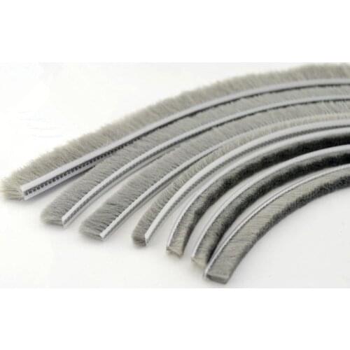 Hot sales! 10M sliding door and window brush pile seal dustproof strip weatherstrip Card slot sealing strip