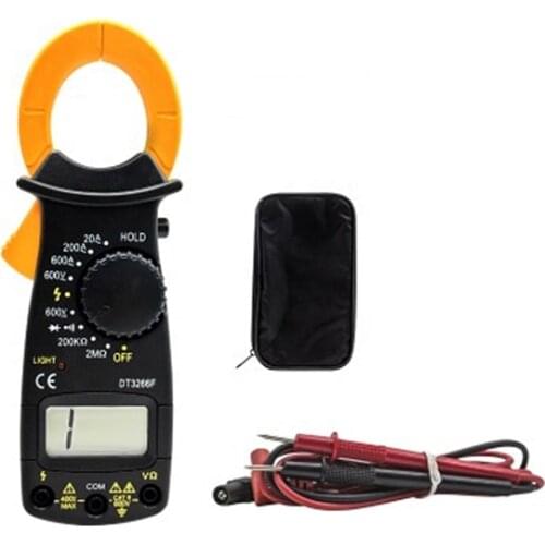 Small Clamp Meter Multimeter Digital Display With Buzzer Measure AC/DC Voltage AC Current And Resistance Backlight Data Hold