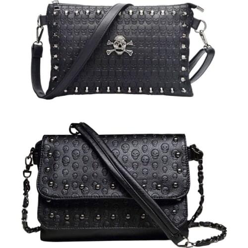 Fashion Women Skull Crossbody Vintage Handbag Small Messenger Shoulder Bag Clutch Purse 20CA