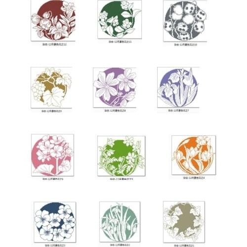 December Plain Flower cross stitch package flower aida 18ct 14ct 11ct black cloth people kit embroidery