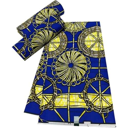 Blesing 2021 new ankara african wax print fabric 100% cotton wax fabric 6 yards of tissue african fabric