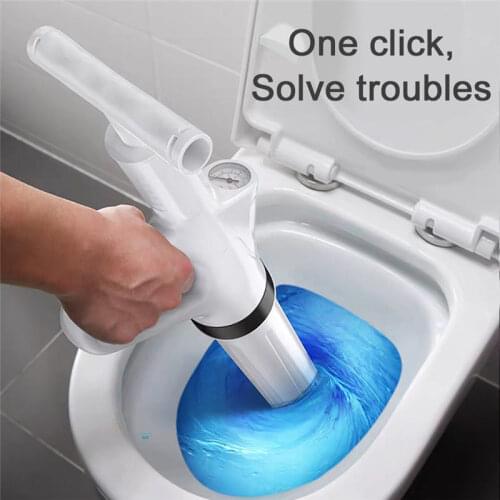 High Pressure Pipe Plunger Drain Cleaner Sewer Sinks Basin Pipeline Clogged Remover Pipe Dredger Tools For Bathroom Kitchen U3