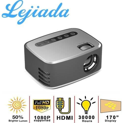 LEJIADA T20 New Mini Portable Storage Bag 1080P USB HD 320x240 Pixel LED Home Photo Media Video Player Cinema Projector