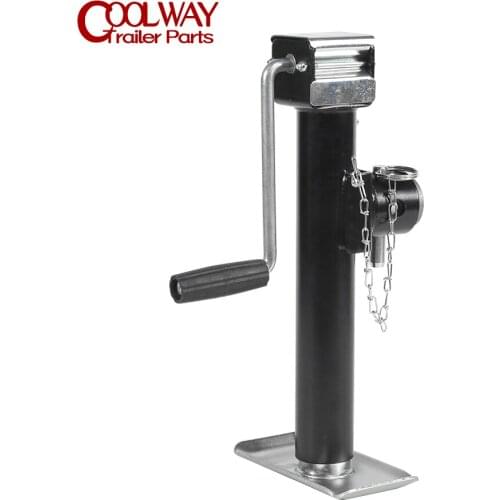 Trailer Weld On Jack Side Wind Fixed Handle 10" Lift Pipe Mount Swivel Leg Stabilizer RV Parts Camper Caravan Accessories