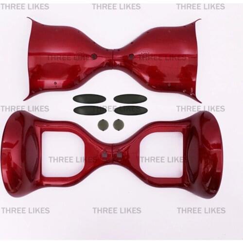 DIY 10 Inches Electric Scooter Hoverboard Case Outer Shell Replacement for Smart Self Balancing 2 Wheels Standing Scooter, Red
