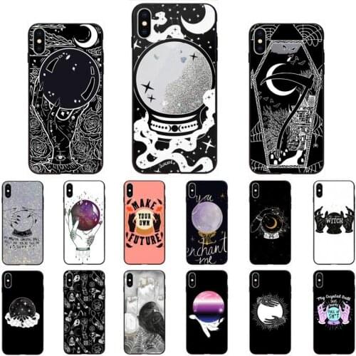 YNDFCNB Halloween Magic Crystal Ball Phone Case for iPhone 11 12 pro XS MAX 8 7 6 6S Plus X 5S SE 2020 XR cover