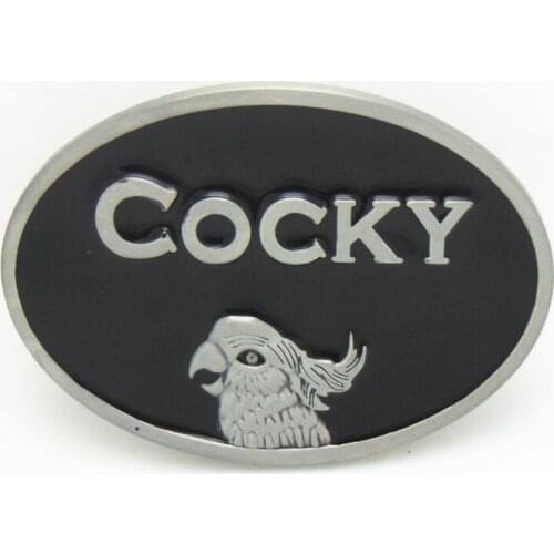 Western cowboy zinc alloy personality simple Western woodpecker unisex belt buckle