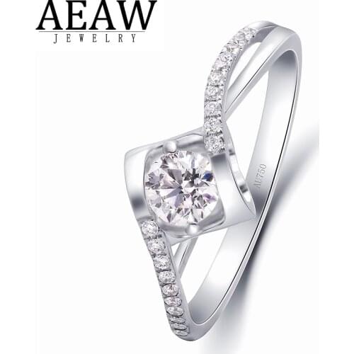 0.312ctw vs i-j Real Diamond Engagement Ring Prong Setting Solitaire Solitaire Style 10k White Gold For Women