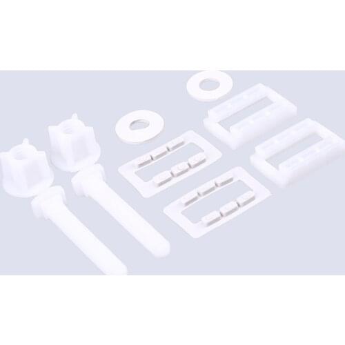 1set Toilet Seat Hinge Bolts Screw Fixing Fitting Kit Plastic Toilet Seat Bathroom Accessories Hardwares Flexible Replacement