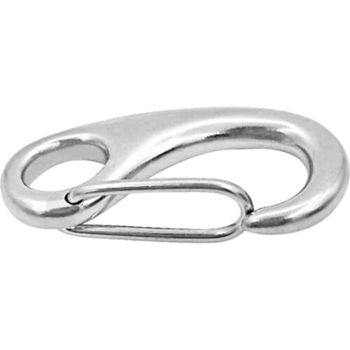 2x Marine Boat 316 Stainless Steel Spring Snap Hook 2 inch - Heavy Duty Quick Link Carabiner Buckle Eye Shackle