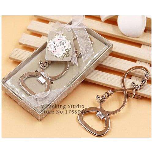 200pcs/lot New Design Creative Love Wedding Favors Party Gifts Metal Love Beer Bottle Opener