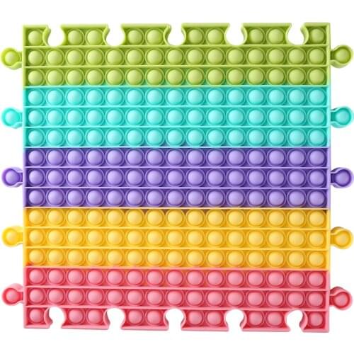 2021 Bubble Fidget Toys Large Checkerboard Stress Relief Puzzle Toy Autism Special Needs Sensory Toys Gifts for Kids Party Game