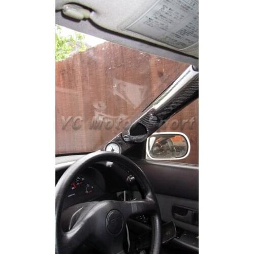 Car Accessories Carbon Fiber Gauge Pod 52mm/60mm Fit For 1989-1994 R32 GTS GTR GRD A-Pillar Twin Double Gauge Pod