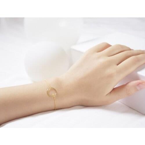 Open Circle Bracelet -- Gold /Silver/Rose Gold 3 colors Free combination