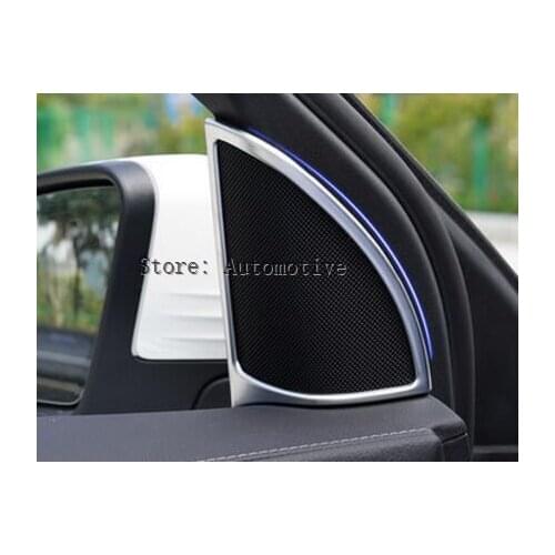 For Mercedes-Benz GLC X205 2015 2016 2017 ABS Inner Front Pillar A Tweeter Speaker Audio Loudspeaker Sound Bezel Cover Trim
