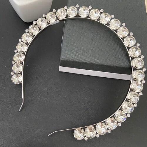 European and American new personality trend full diamond headband